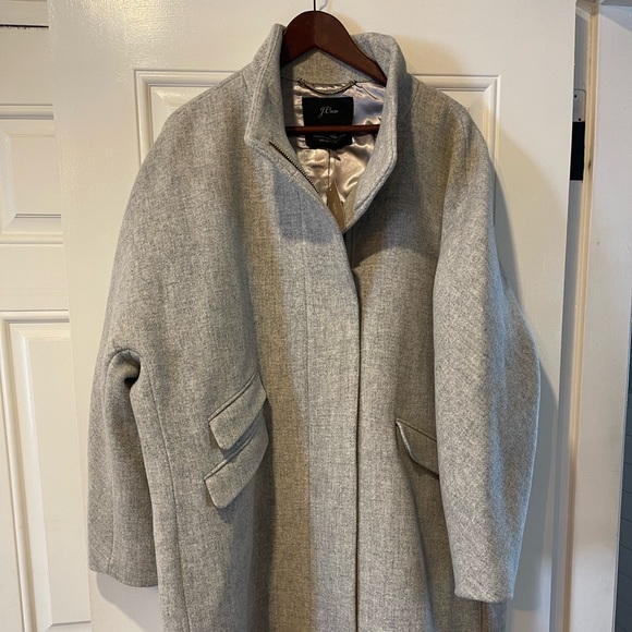 NWT J. Crew Cocoon Coat in Italian stadium-cloth wool - Picture 5 of 9